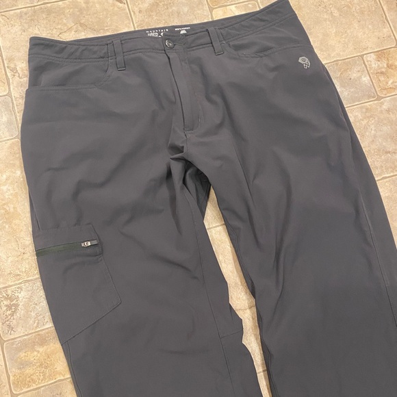 Mountain Hardwear Yumalino Fleece Lined Outdoor Pants Men’s Sz 36 X 32 Gray EUC - Picture 3 of 12